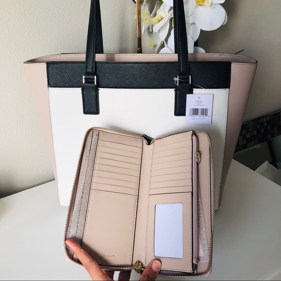 Kate Spade Cameron Laptop Tote & Large Wallet set - Picture 4 of 8